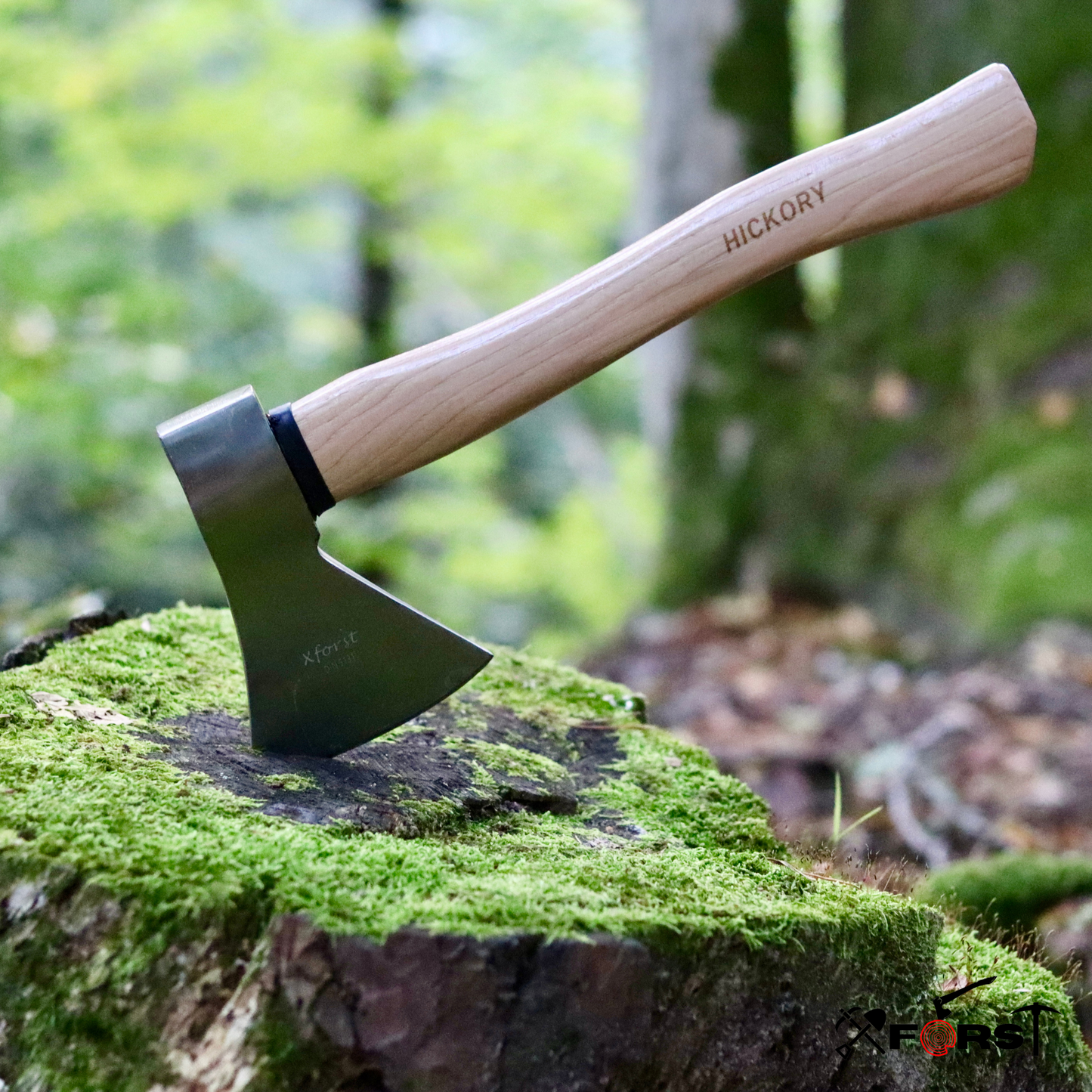 Xforst Set de Haches : Hache de Fendage X-SA2 (80 cm, 2,6 kg, manche en bois de frĂȘne) & Hache Universelle X-UW800C (manche en Hickory) avec Ă©tuis inclus