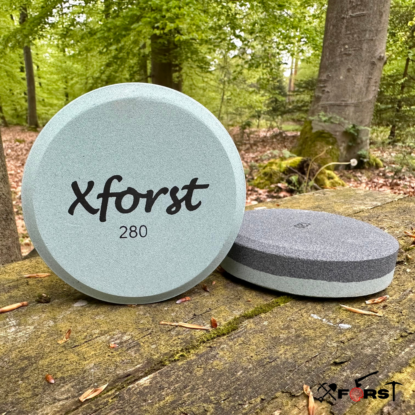 Xforst Hache Viking, Hachette, Hache de Survie en acier carbone forgé X-H6B avec pierre à aiguiser GS2