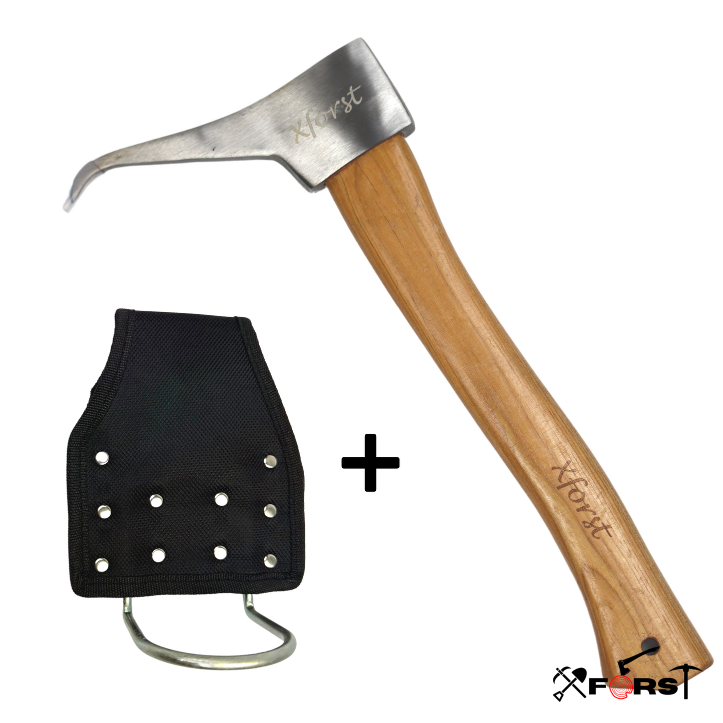 Xforst X-P500 BX – Sappie avec Manche en Bois Hickory et Porte-Marteau Gratuit