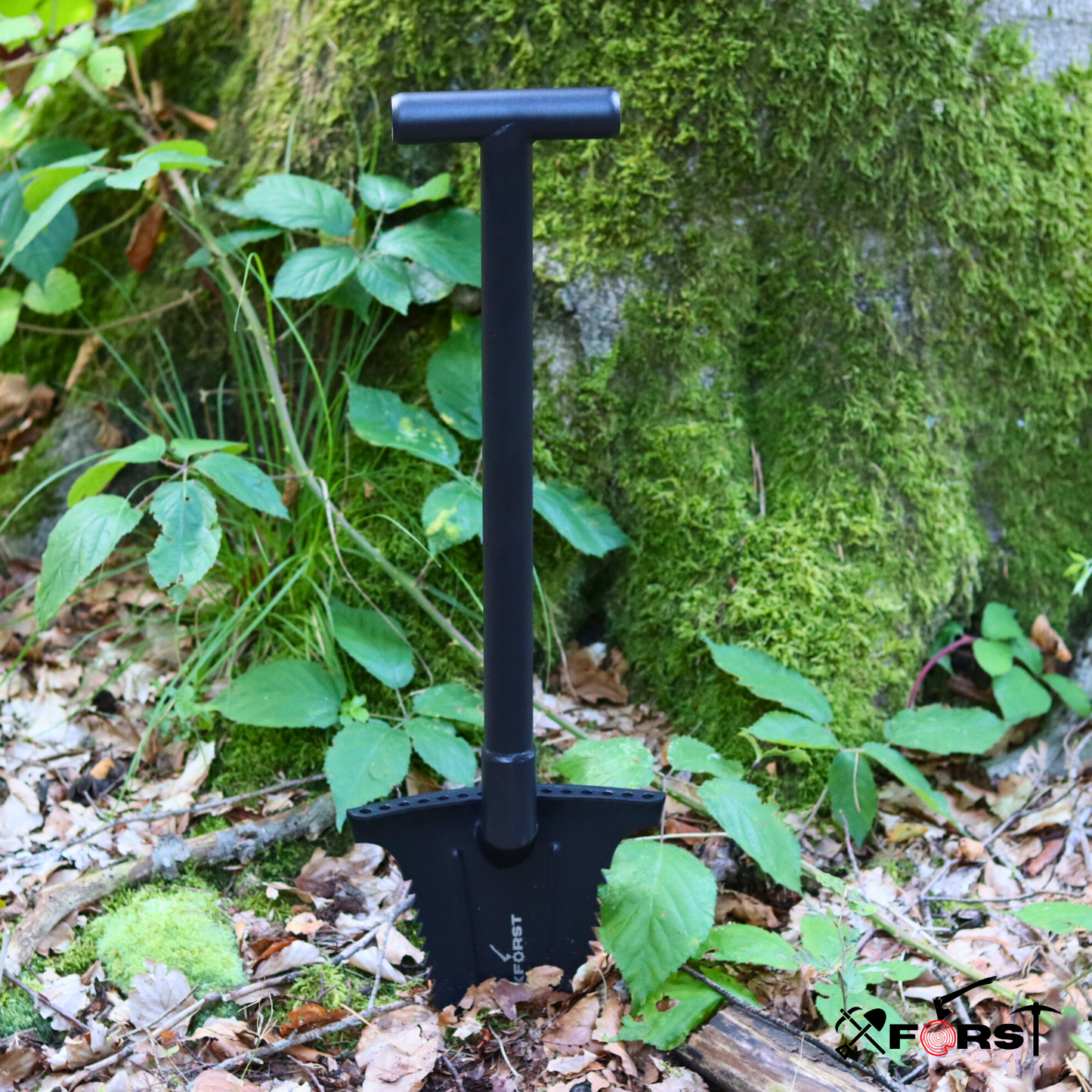 Xforst X-SZ1 – Bêche en Acier au Carbone pour Bushcraft, Détection de Métaux et Jardinage