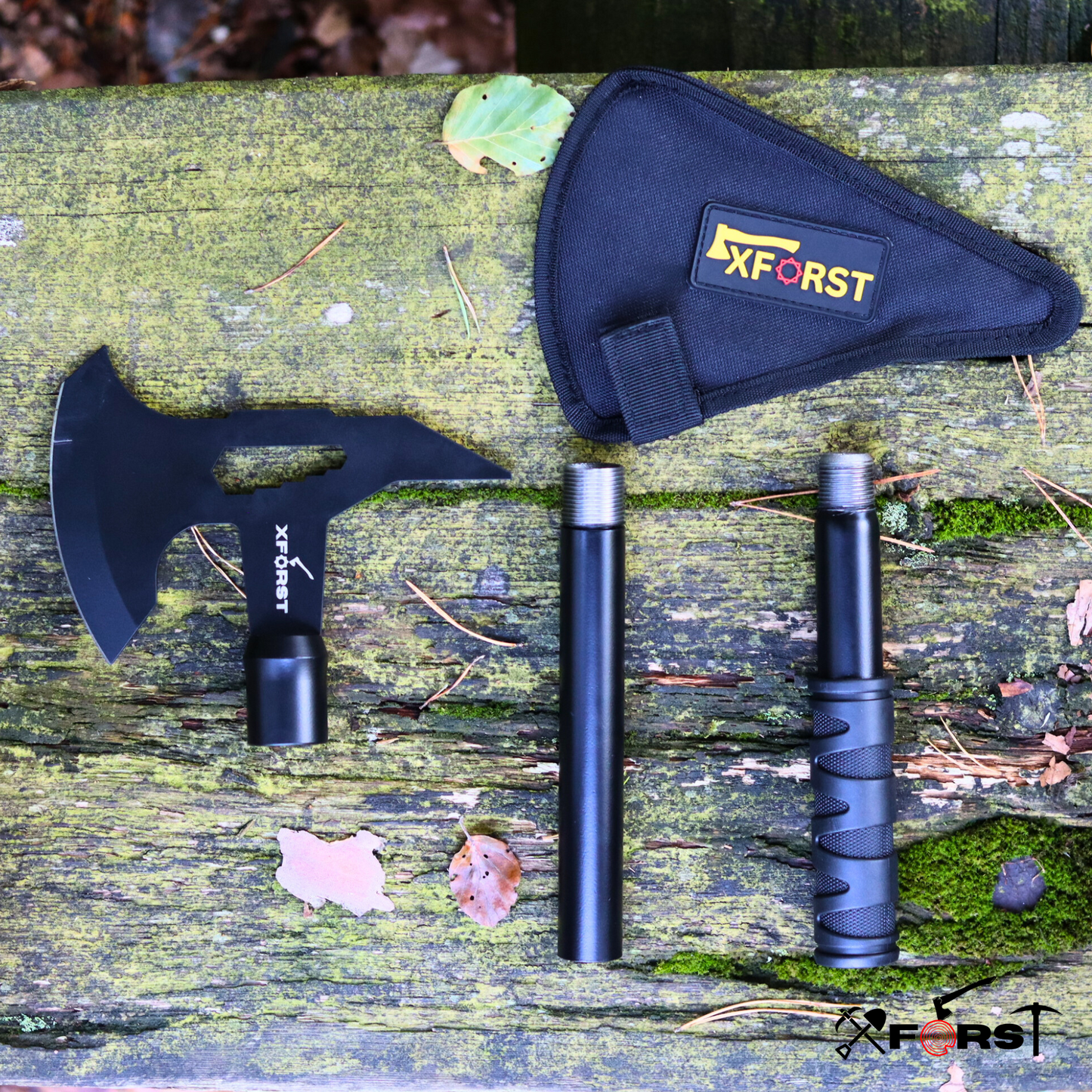 Xforst TM2 & TM3 Tomahawk Set – Hachettes double face avec pointe et tête de marteau